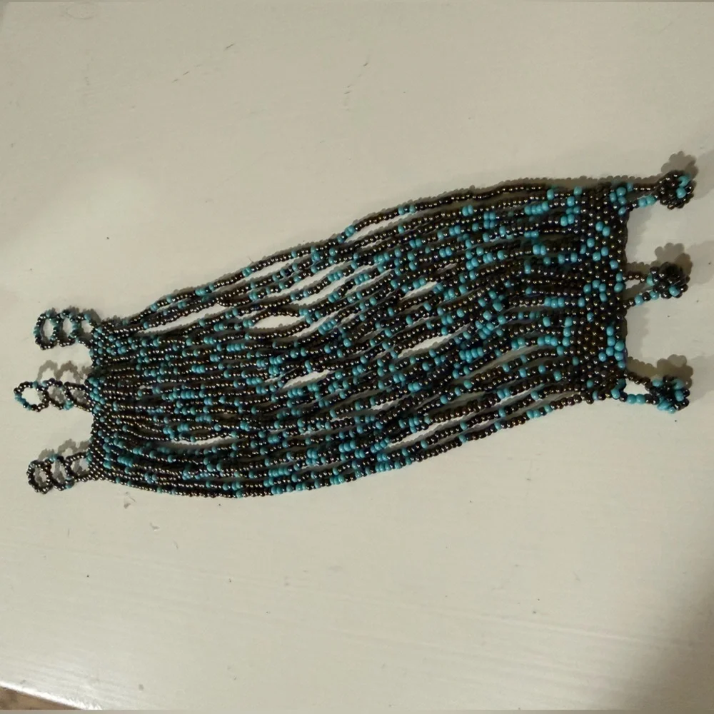 Multi-Strand Beaded Bracelet - Turquoise